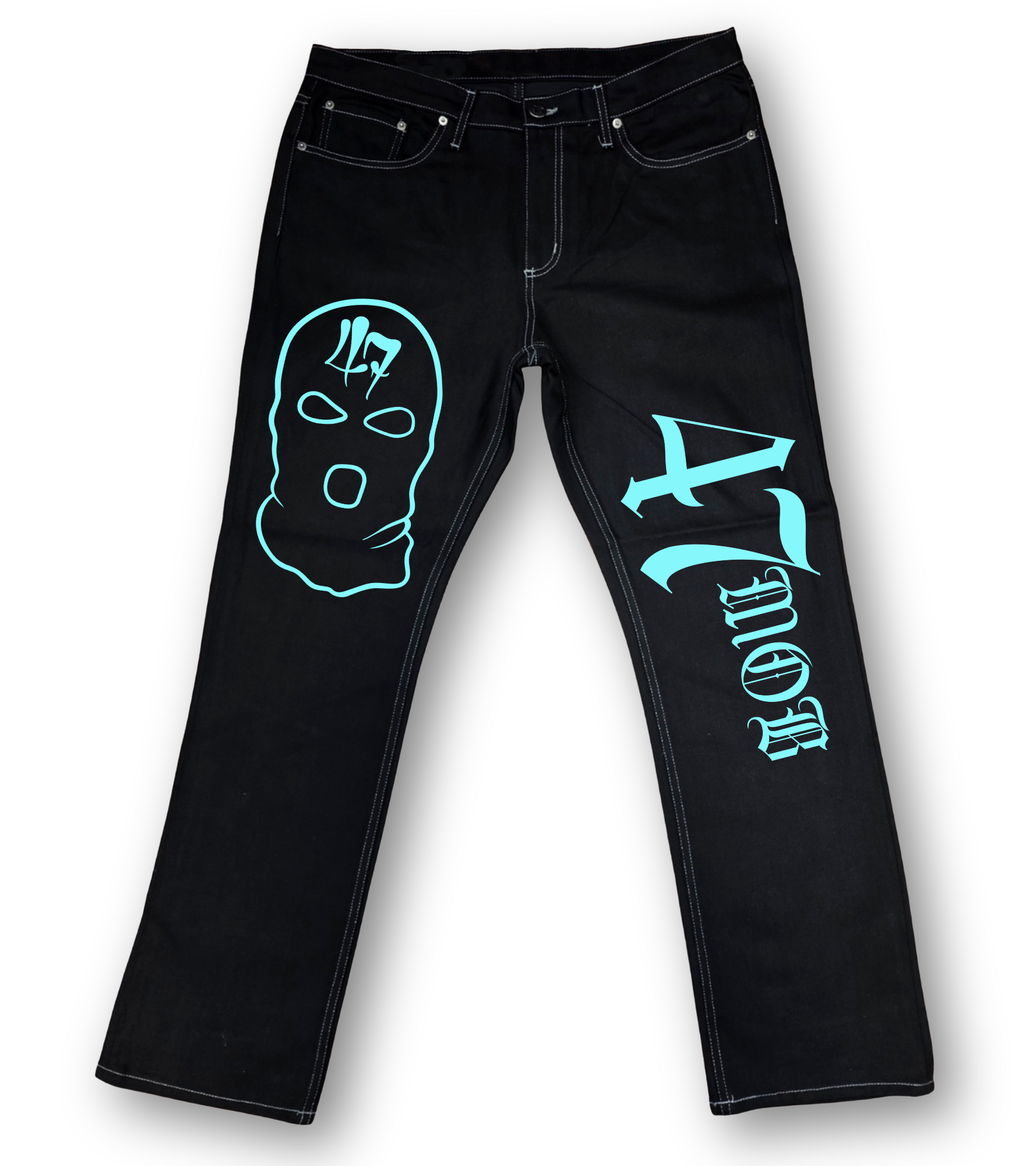 Sucios 47MOB Jet Black Denim Jeans