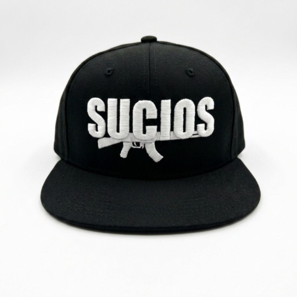 Sucios Original Logo Snapback Hat (Black)