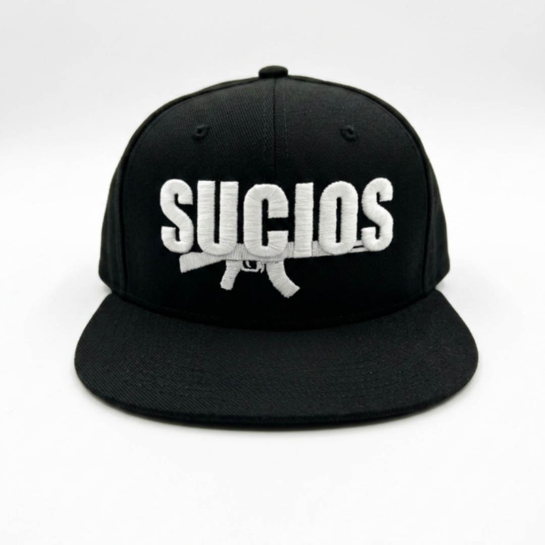 Sucios Original Logo Snapback Hat (Black)